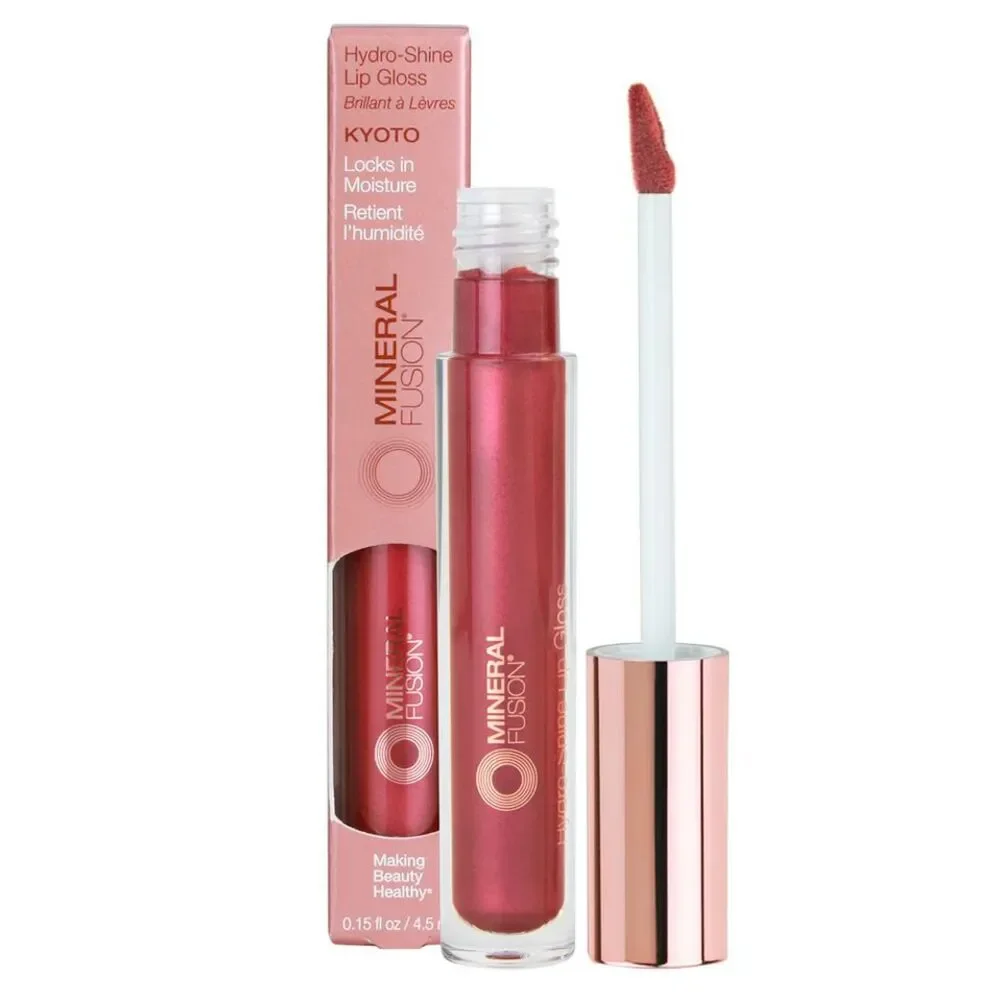Lot of 3 Mineral Fusion Hydro-Shine Lip Gloss St. Tropez, Kyoto, & Barcelona